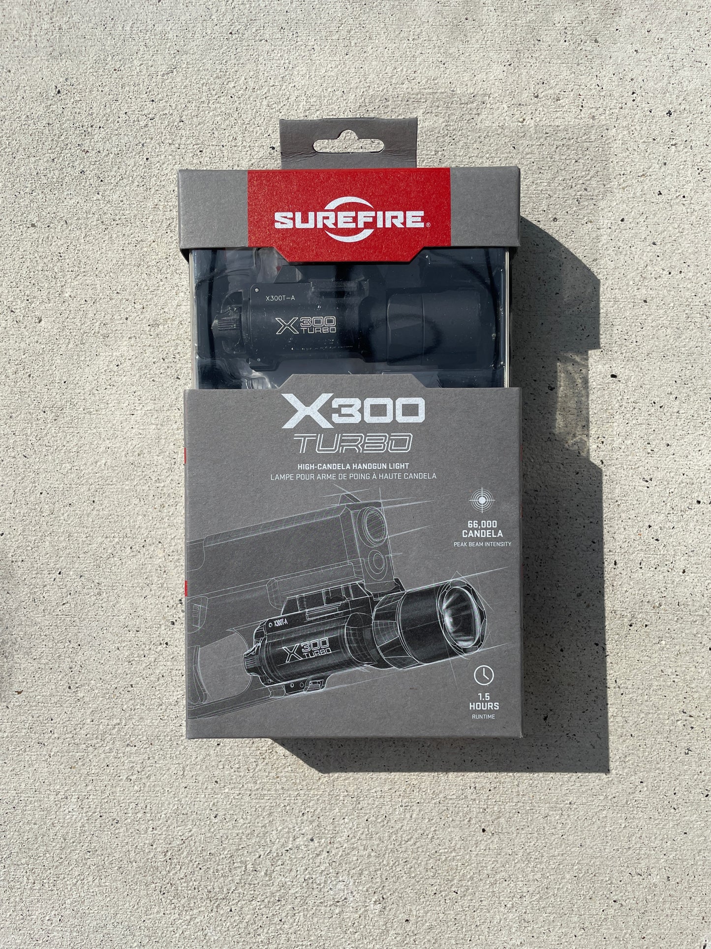 SUREFIRE X300 A TURBO ピストル用 タクティカルフラッシュライト